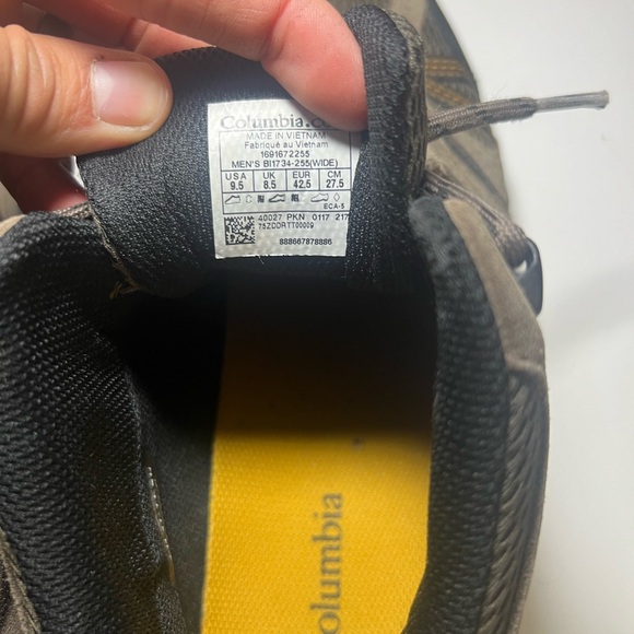 Columbia Men's North Plains II Waterproof Hiking Shoes BI1734-255 Mens 9.5 Wide - Picture 6 of 8